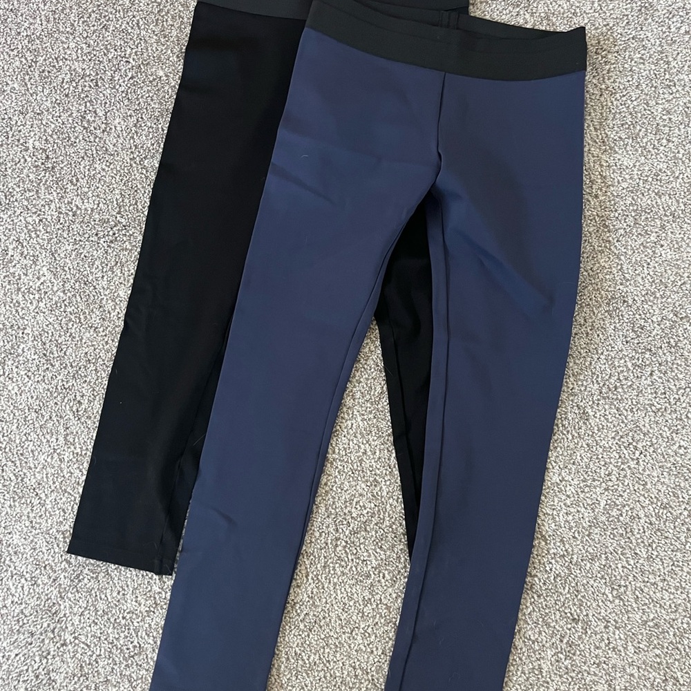 BCBGMaxAzria Black and Navy Leggings